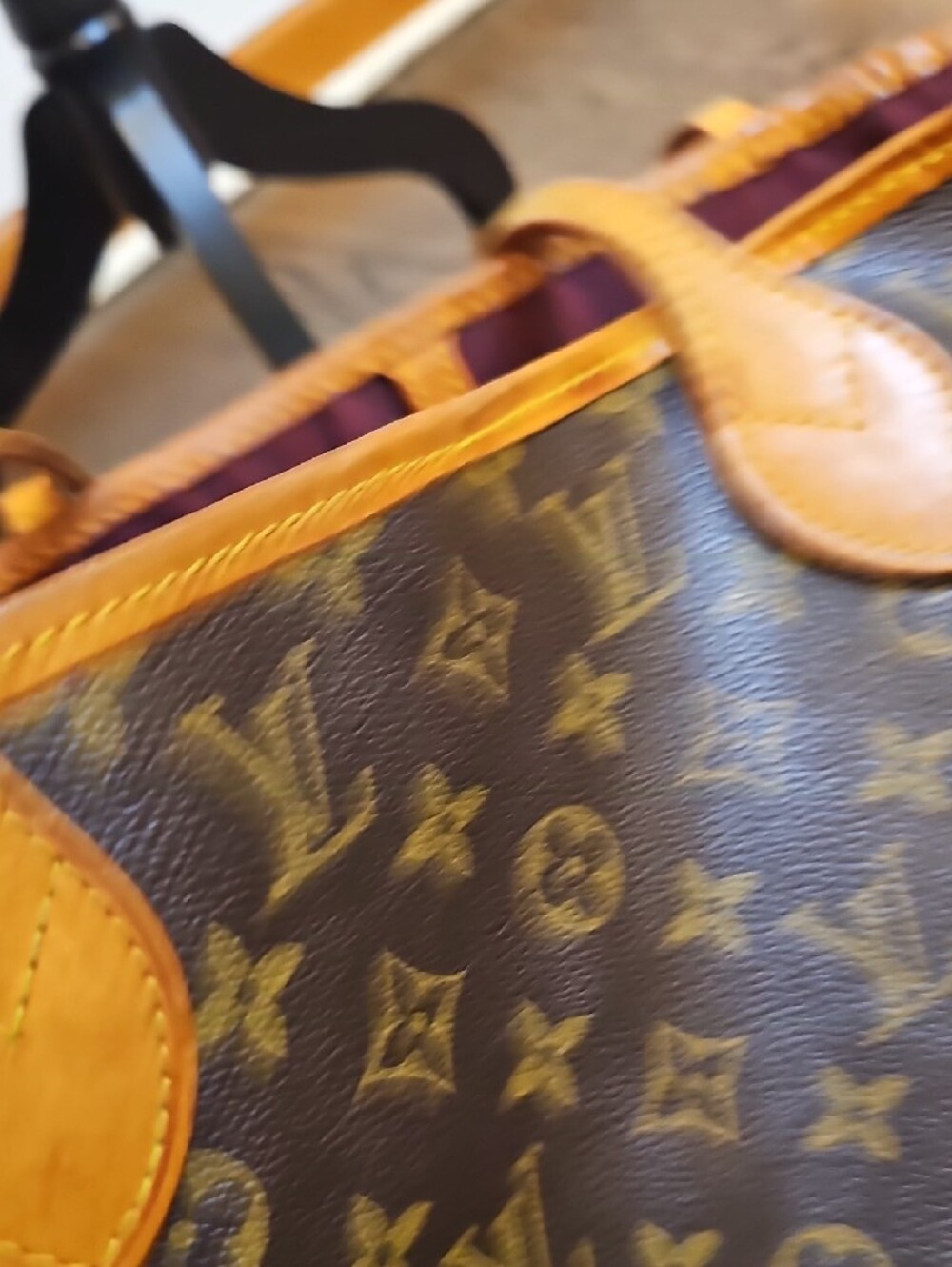 Monogram Canvas Tote w/ Vachetta Trim in Brown & Tan Selling "As Is" Make Offer - Picture 12 of 17